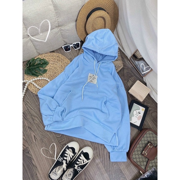 Áo nỉ hoddie tay bồng form rộng siêu xinh | BigBuy360 - bigbuy360.vn