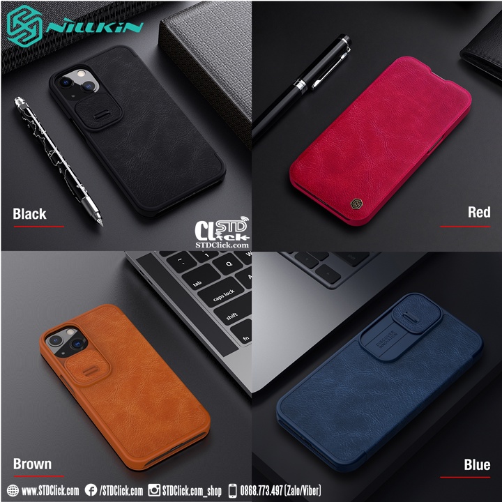 BAO DA IPHONE 13 NILLKIN QIN BẢO VỆ CAMERA CHÍNH HÃNG