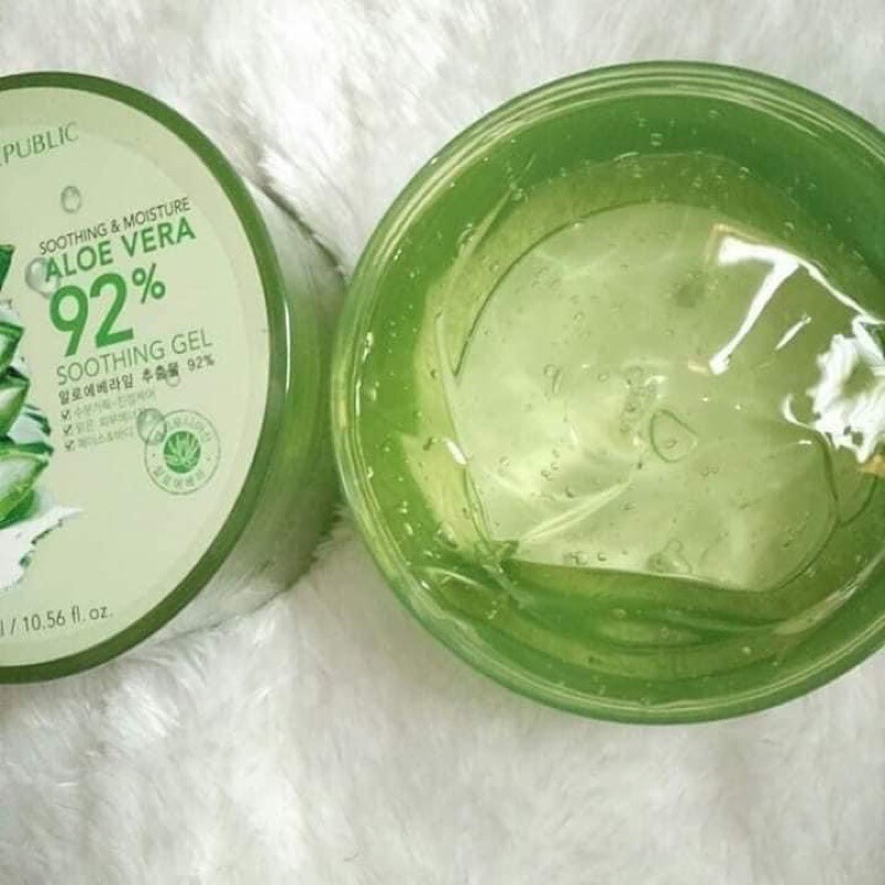 Gel lô hội dưỡng đa năng NATURE REPUBLIC Soothing &amp; Moisture Aloe Vera 92% Soothing Gel 300m