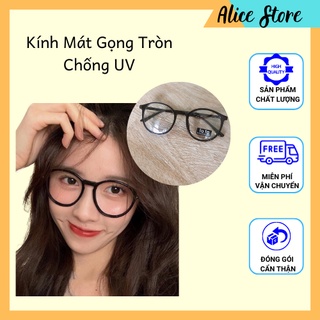 Kính Mát Gọng Tròn Giả  Cận Siêu Đẹp Form Chuẩn