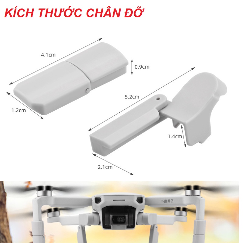 Chân đỡ flycam DJI mini 2 /mini Se bằng nhựa - Phụ kiện flycam