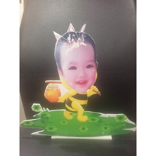 In ảnh chibi để bàn trang trí sinh nhật bé