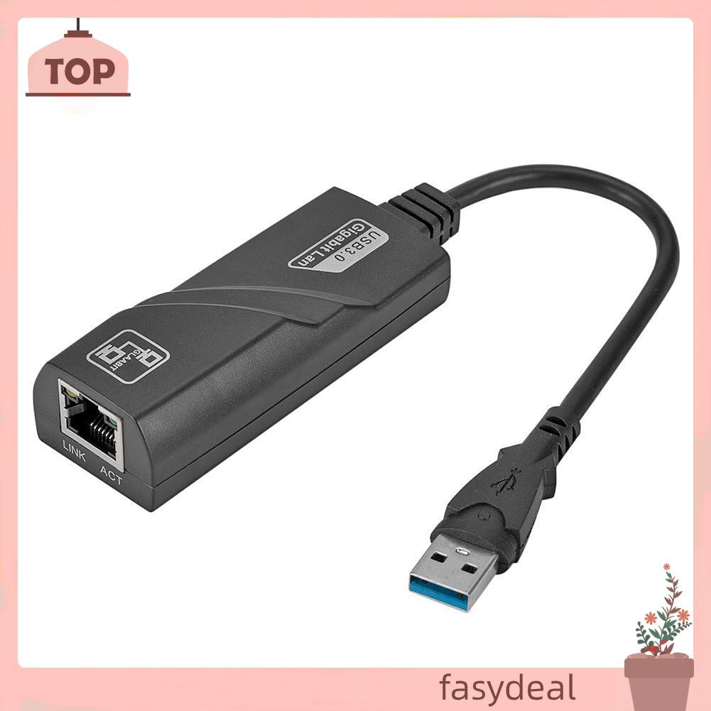 (Fas) Cáp Chuyển Đổi Mini Usb 3.0 Gigabit Ethernet Sang Rj45 Lan Network Card Cho Pc