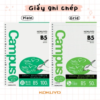 Giấy Đục Lỗ Refill Binder B5 - A4 Campus New Version