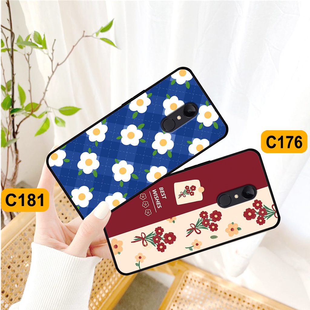 Ốp Xiaomi Redmi Note 4/ Note 4x / Redmi 5 Plus in hình hoa cỏ nhẹ nhàng,họa tiết caro xinh xắn.ốp lưng chống sốc