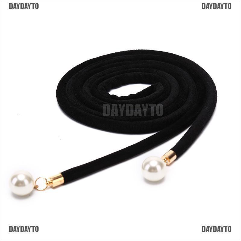 Thắt Lưng Dây Tua Rua Thắt Nút Đính Ngọc Trai Cổ Điển Cho Nữ