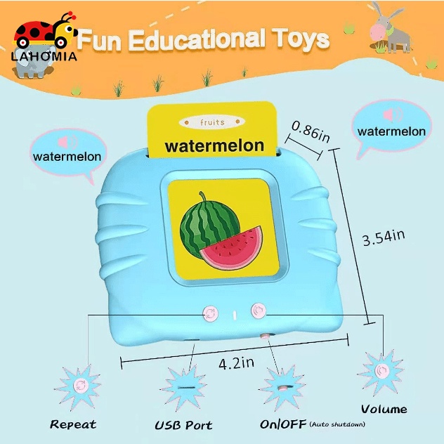 LAHOMIA Set 224 thẻ đồ chơi cho trẻ học mẫu giáo 5 tuổi