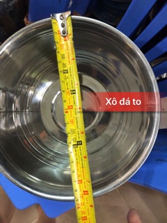 Xô đựng đá inox. Ko kèm gắp đá