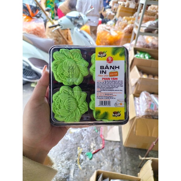 BÁNH IN KIM SA HÌNH HOA SEN 4 Vị