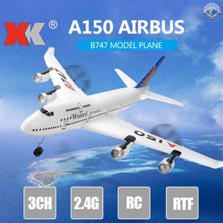 Máy bay điều khiển từ xa wltoys xk a150 airbus b747 3ch epp 2.4g