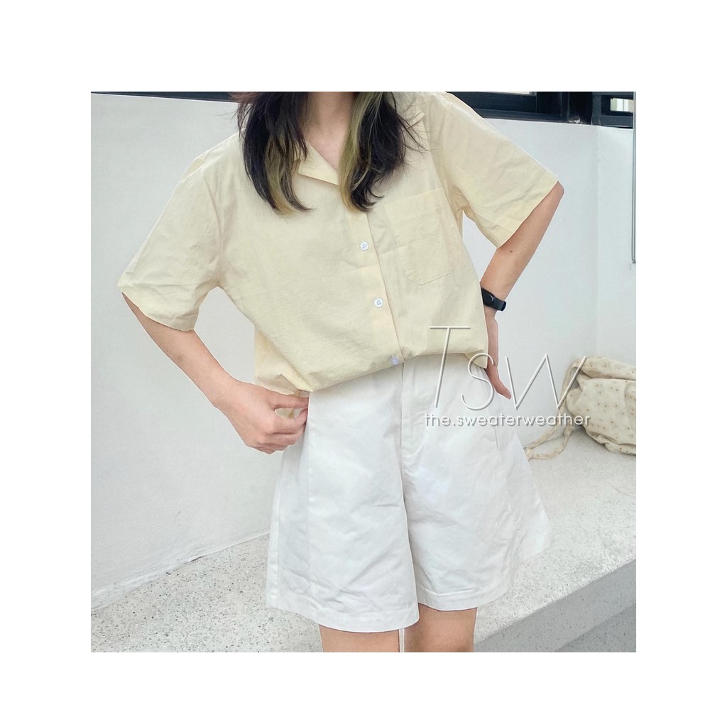 [Mã WASKT304 giảm 15% tối đa 30K đơn 99K] Áo sơ mi pijama chất thô tay lỡ 4 màu (Ảnh thật) | BigBuy360 - bigbuy360.vn