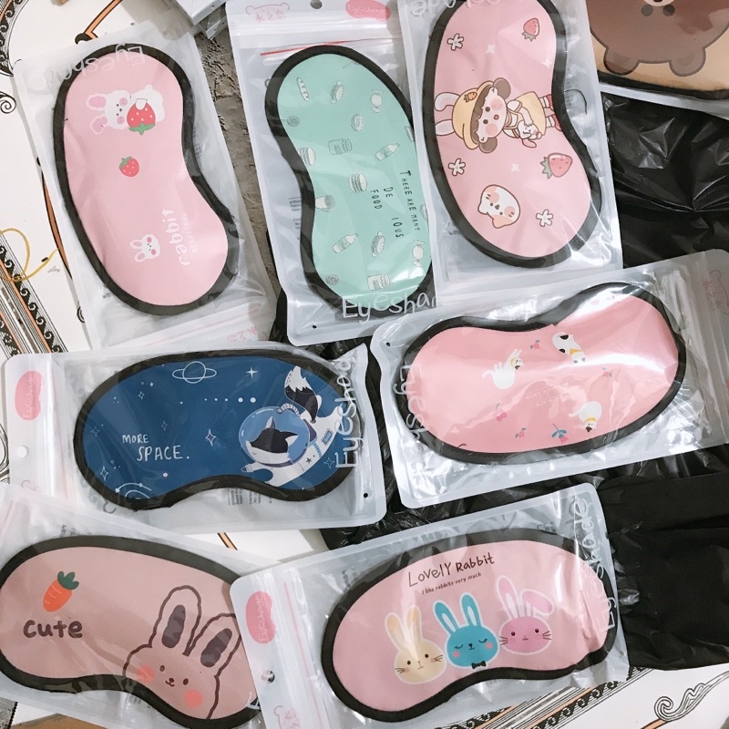 Bịt mắt ngủ có túi nước  loại đẹp cute dễ thương