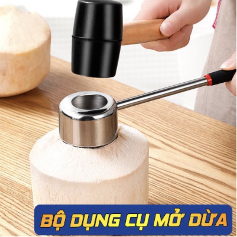 Libishop - Bộ dụng cụ khui dừa - Thưởng thức trọn vẹn 1 trái dừa ngon
