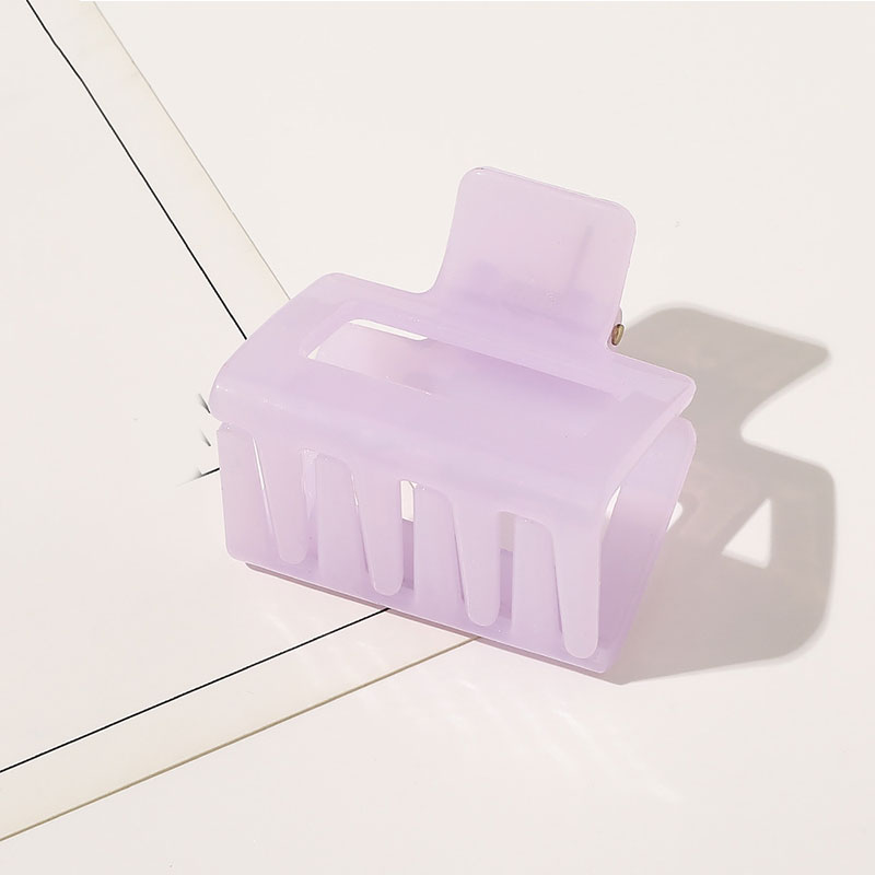 Kẹp tóc hình chữ nhật chất liệu acrylic thời trang