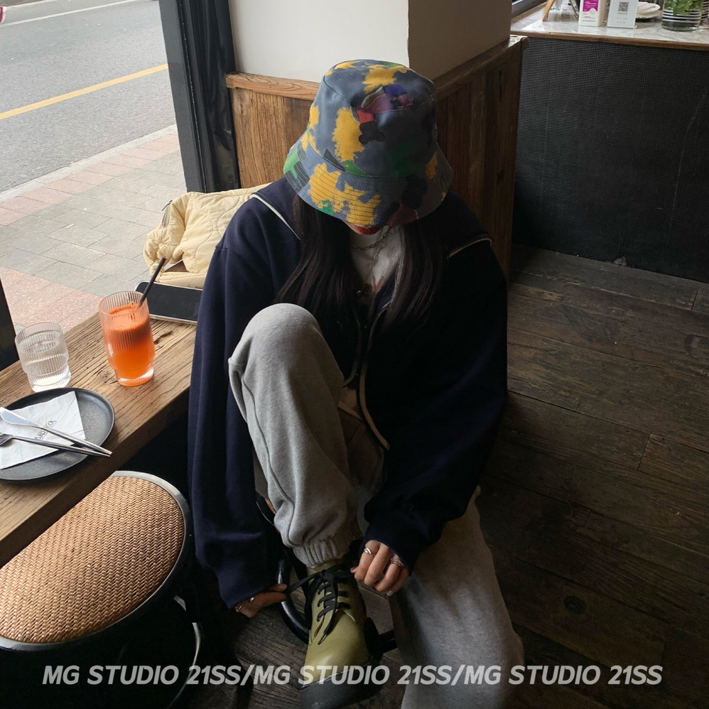 Mũ Tai Bèo MG STUDIO Họa Tiết Graffiti Gấu Hoạt Hình Thời Trang