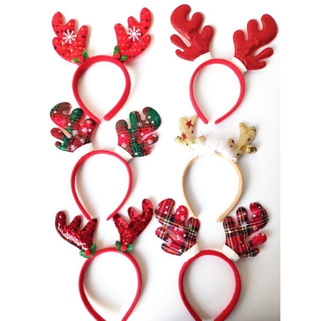 BĂNG ĐÔ CÀI TÓC NOEL ĐỦ LOẠI CHO BÉ TRAI BÉ GÁI