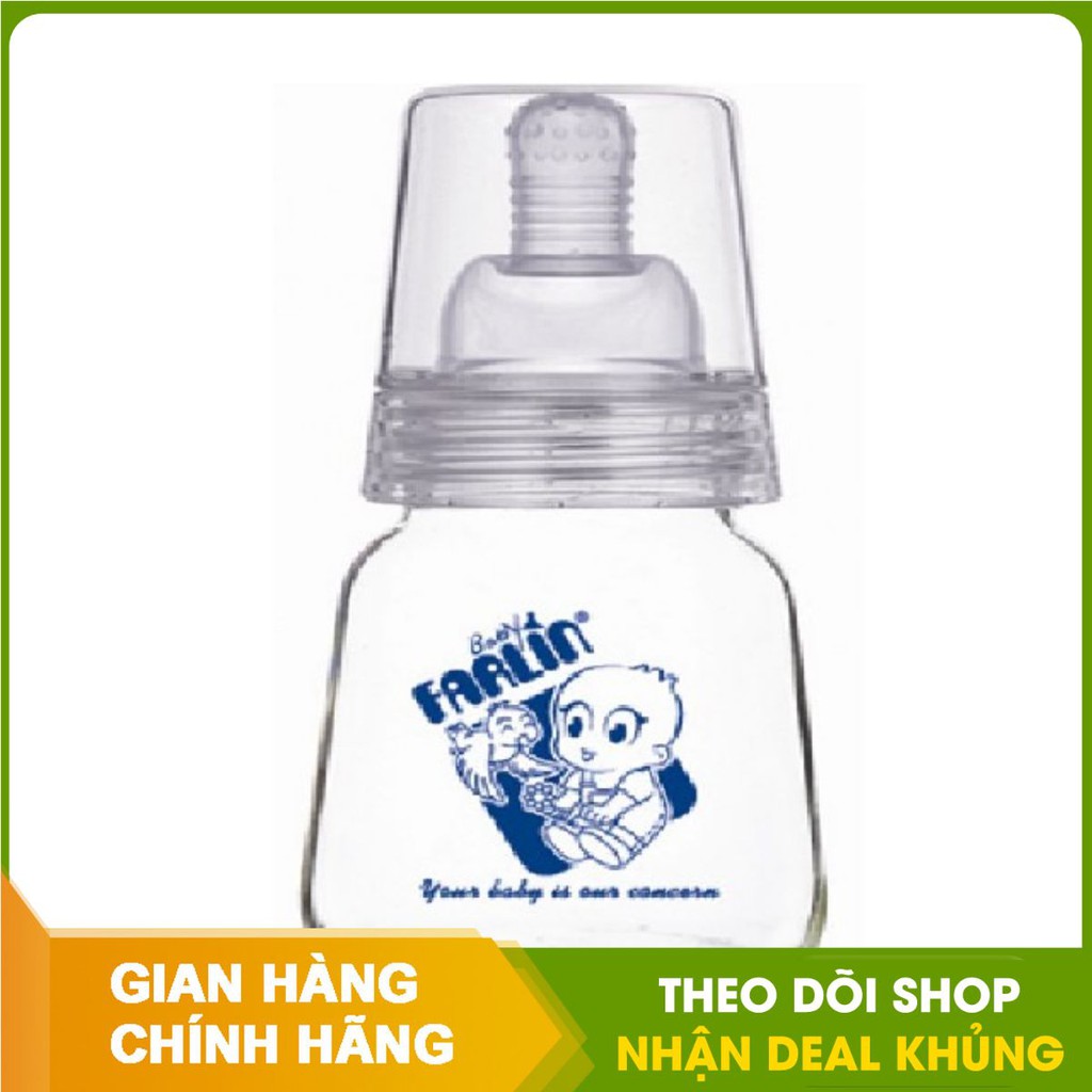 Bình sữa vô trùng 60cc thủy tinh chịu nhiệt cao Farlin NB-205T3 - Chính Hãng