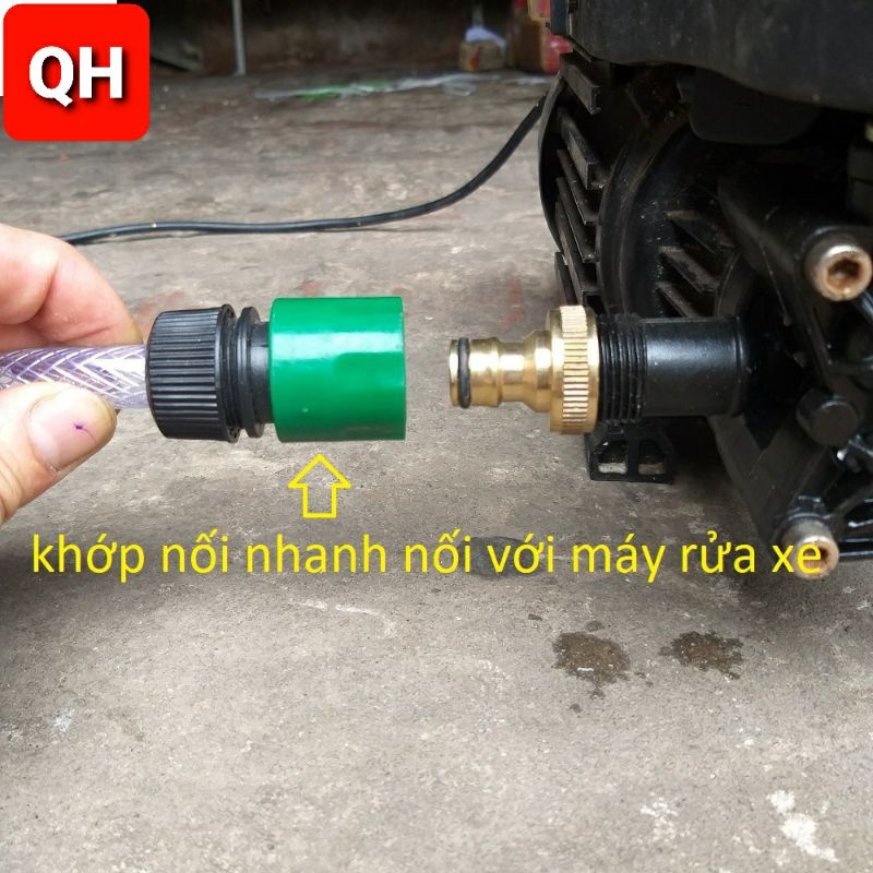 Dây cấp hút nước máy rửa xe gia đình