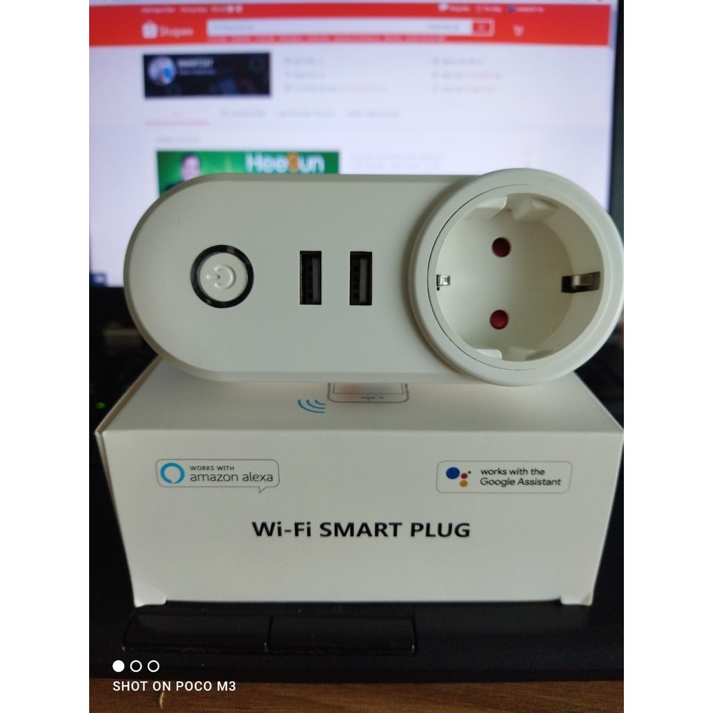 Giá Đặc Biệt! Ổ Cắm Wi-Fi Chuẩn EU Có Cổng USB Điều Khiển Từ Xa Ứng Dụng EWeLink