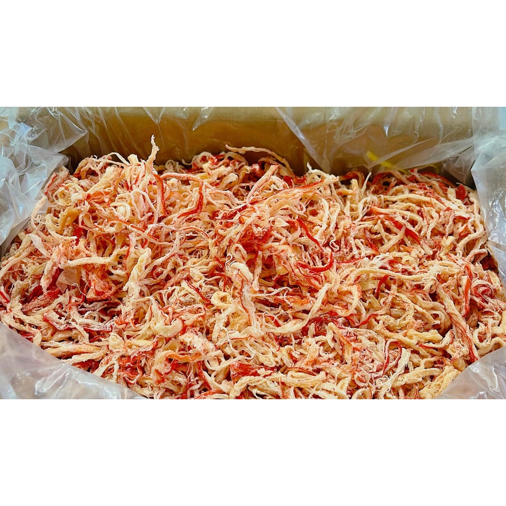 KHÔ MỰC XÉ SỢI HẤP NƯỚC DỪA