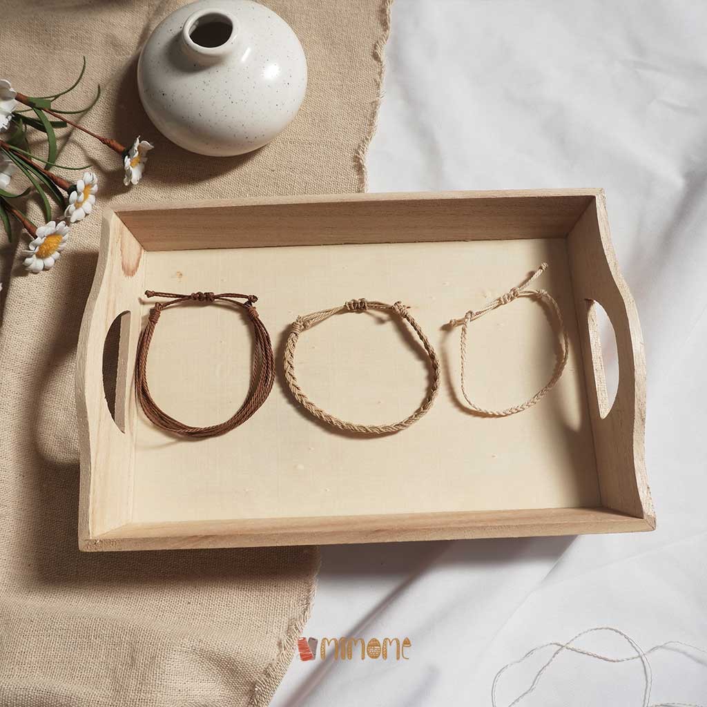 Set vòng waterproof màu nâu be