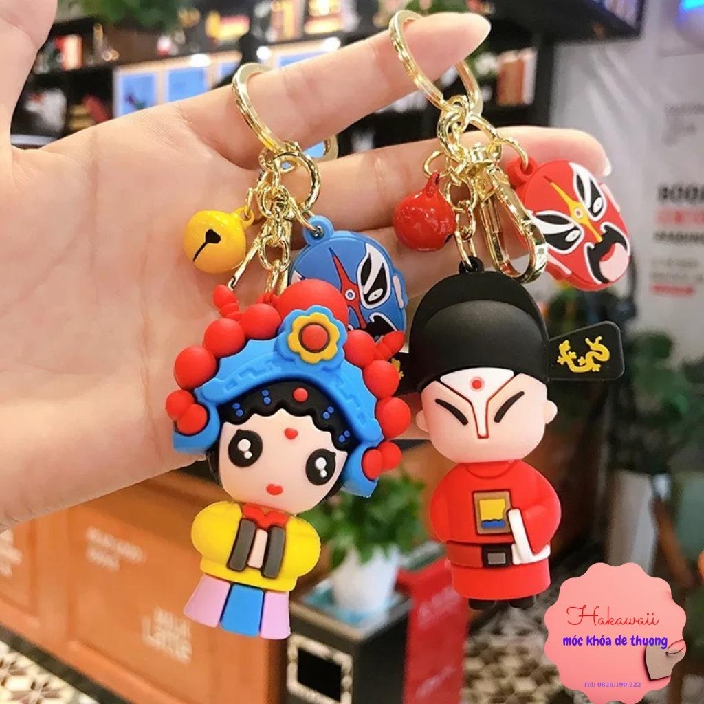 Móc khóa anime hát bội cổ trang Trung Hoa hot trend 2021, dùng làm móc khóa ô tô