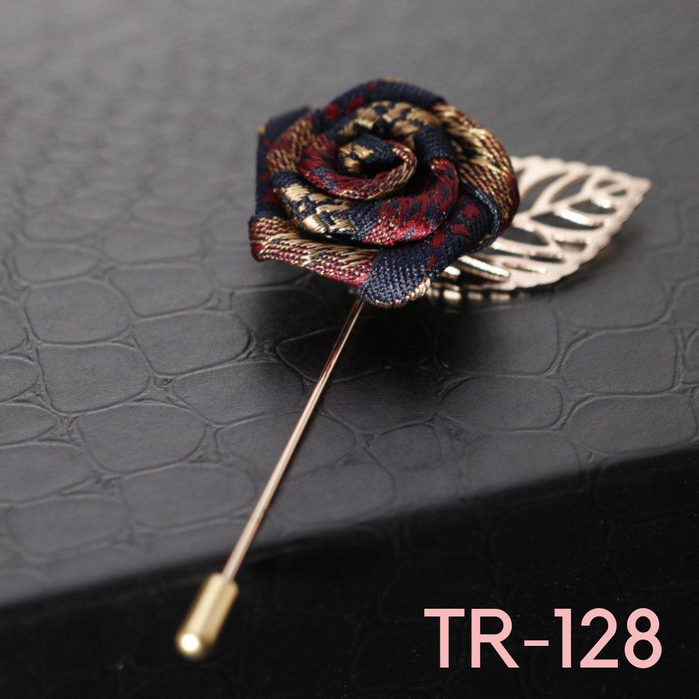 Trâm Cài áo Vest Nam hình bông hoa Lapel Pin TR-128 {Phụ Kiện vest Nam - AdamZone}