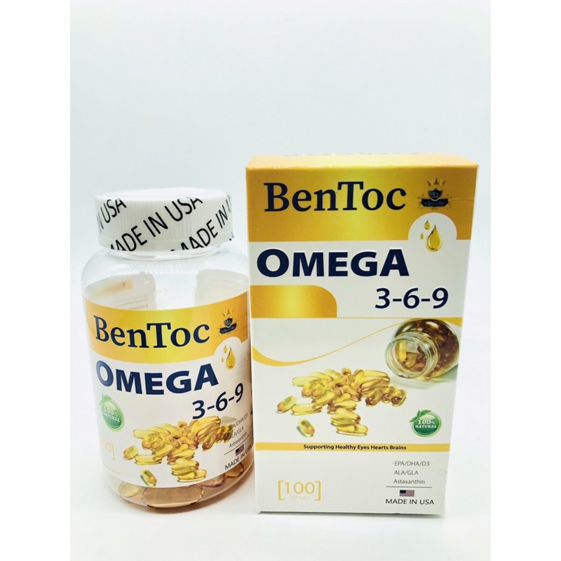 OMEGA369  BENTOC LỌ 100 viên