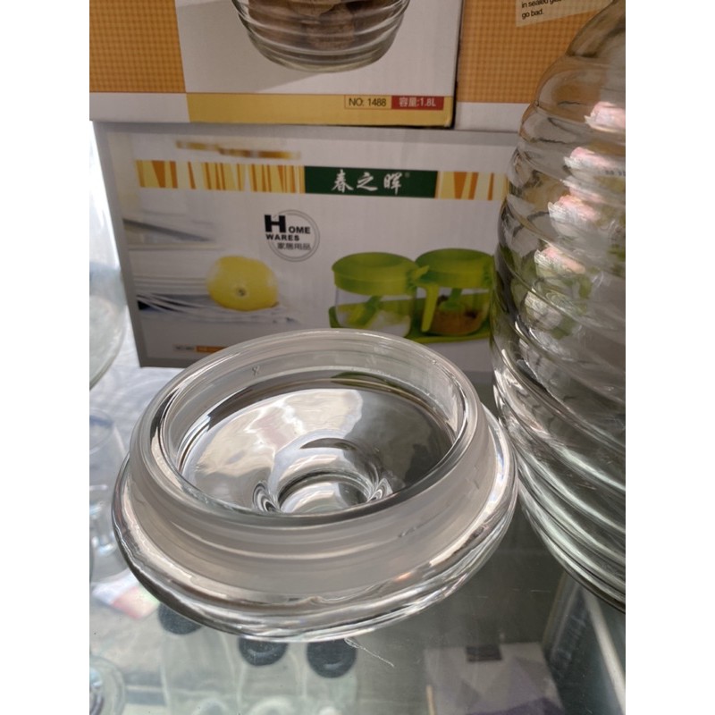 Hũ Vòng Thuỷ Tinh 1.8L