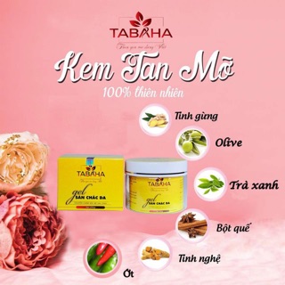 kem tan mỡ Tabaha gel săn chắc đã tan mỡ tặng nịt bụng hoặc trà giảm béo hvqy