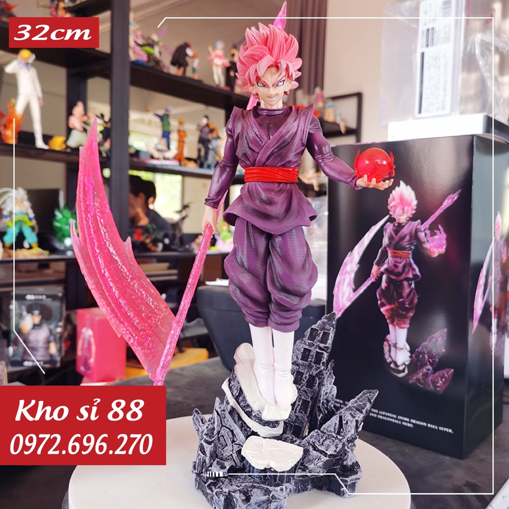 (32cm) Mô hình SonGoKu Black Rose và lưỡi hái siêu to cực nét - Mô hình DragonBall