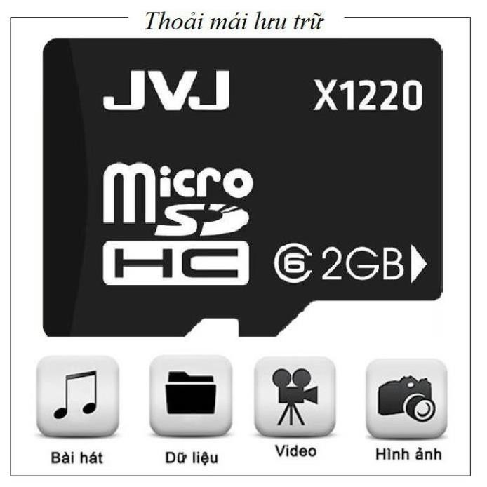 [KỊCH SÀN] Thẻ nhớ 2G/4G/8G/16G/32G/64G JVJ microSDHC chuyên dụng CAMERA, lưu trữ hình ảnh âm thanh chuẩn