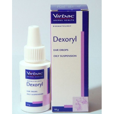 Deroxyl 10ml - Thuốc nhỏ trị viêm tai, rận, nấm chó mèo