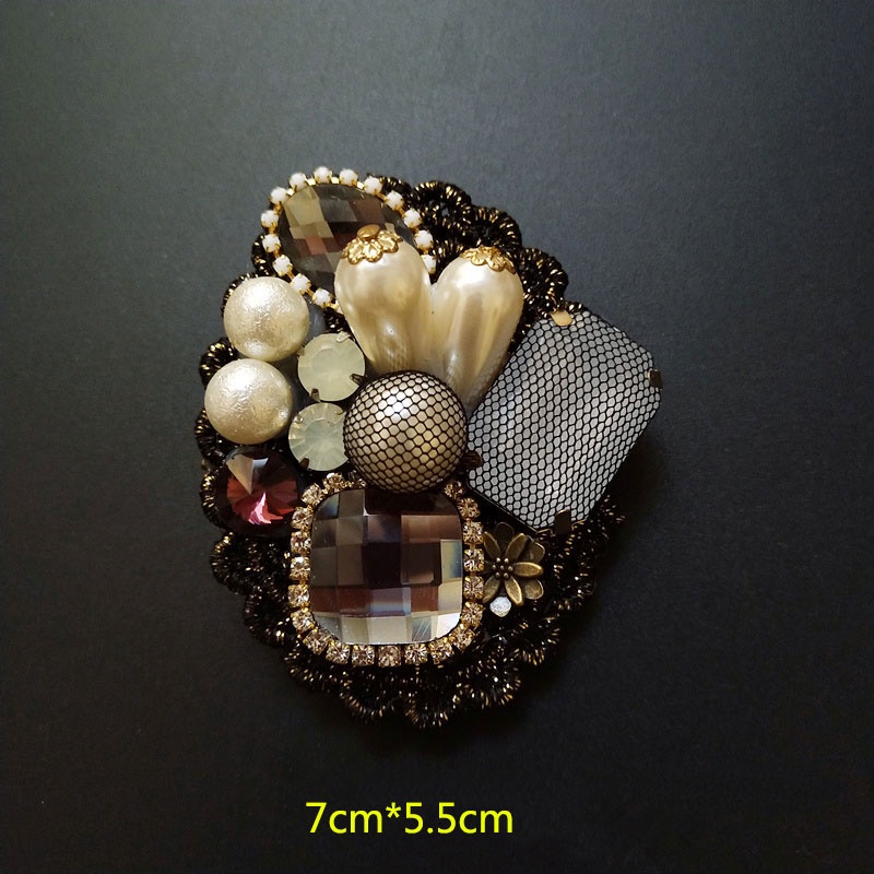 Ghim cài áo đính nơ / đính đá phong cách vintage nhiều mẫu tùy chọn dành cho nữ