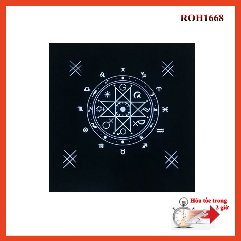 Tấm thảm vải nhung cao cấp, khăn trải bài Tarot