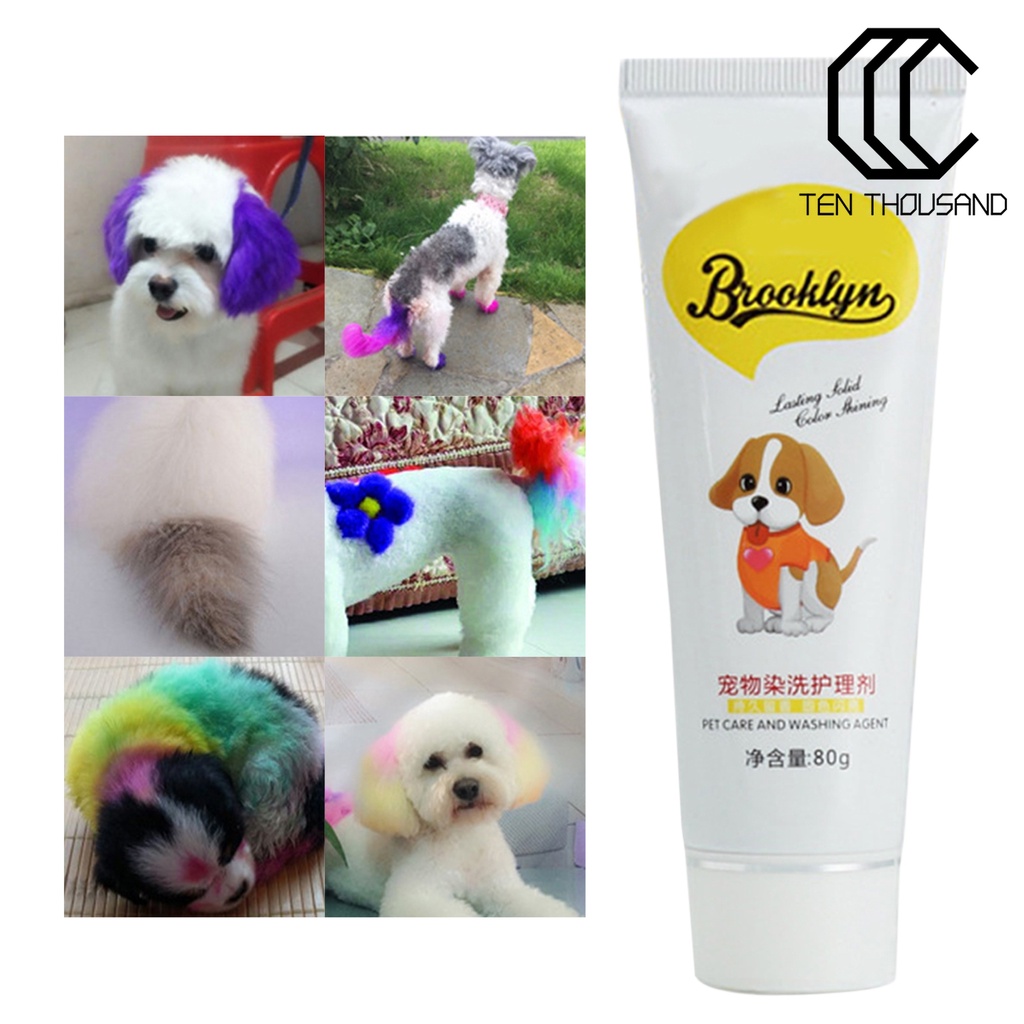 ✧Kem Nhuộm Lông Chó 80g Bán Vĩnh Viễn Độ Sáng Cao