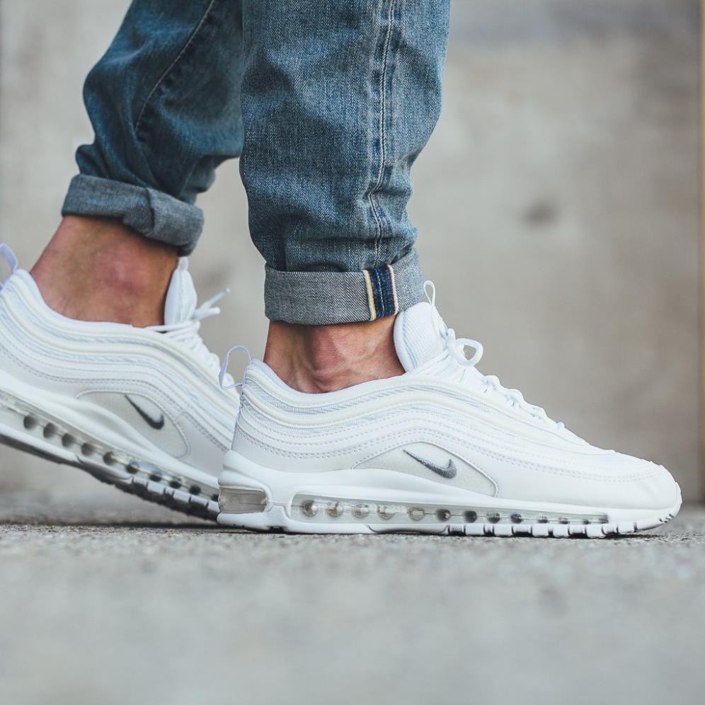 𝐑ẻ 👟 Giày thể thao Nam/nữ Fit_Nike Air Max 97 Triple white :)) . new new . , ! ' ‣ ' ³ : >