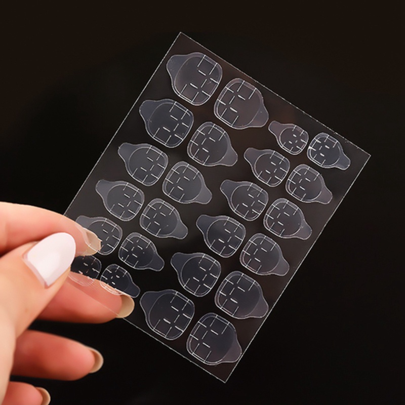[Hàng mới về] Bộ 240 Miếng Keo Dán Hai Mặt Trong Suốt Tiện Dụng Để Trang Trí Móng Tay