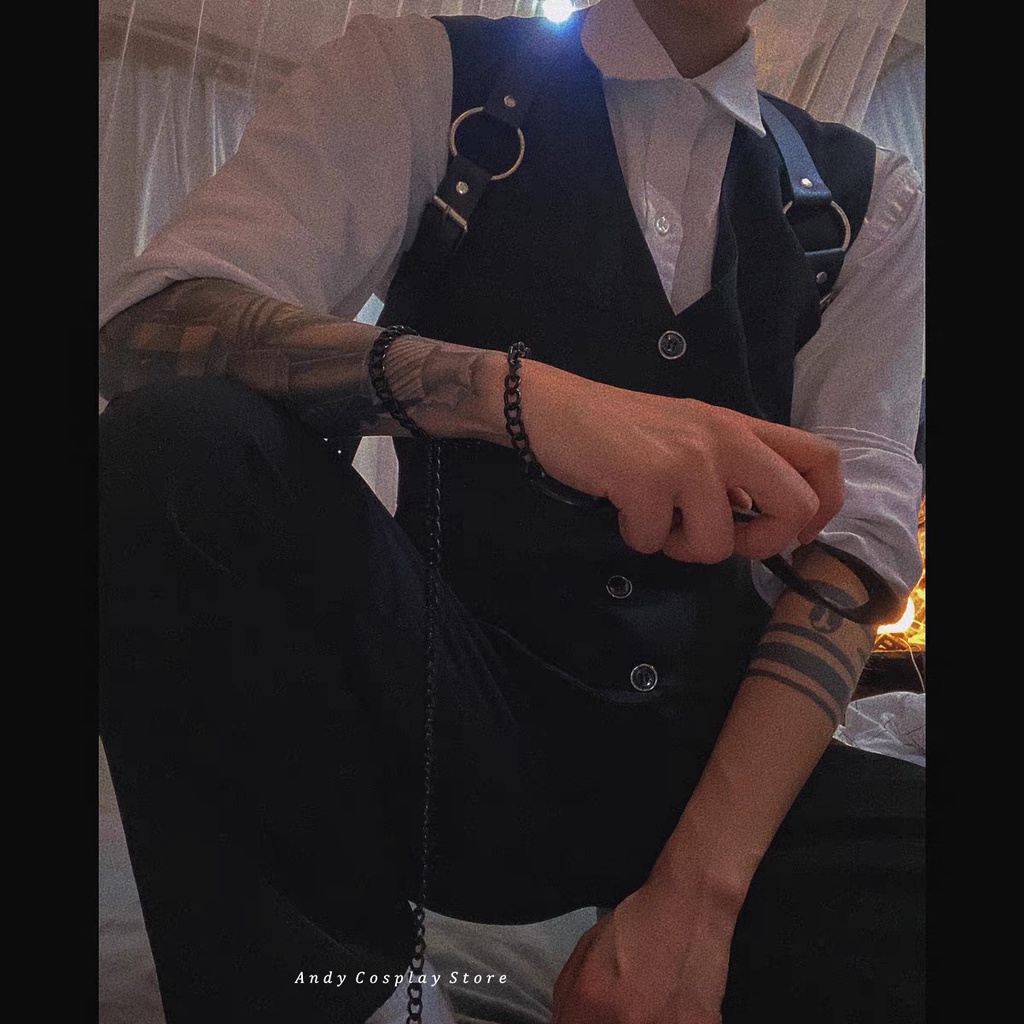 [CÓ SẴN] Dây lưng giả da cho nam - Harness belt mẫu 2