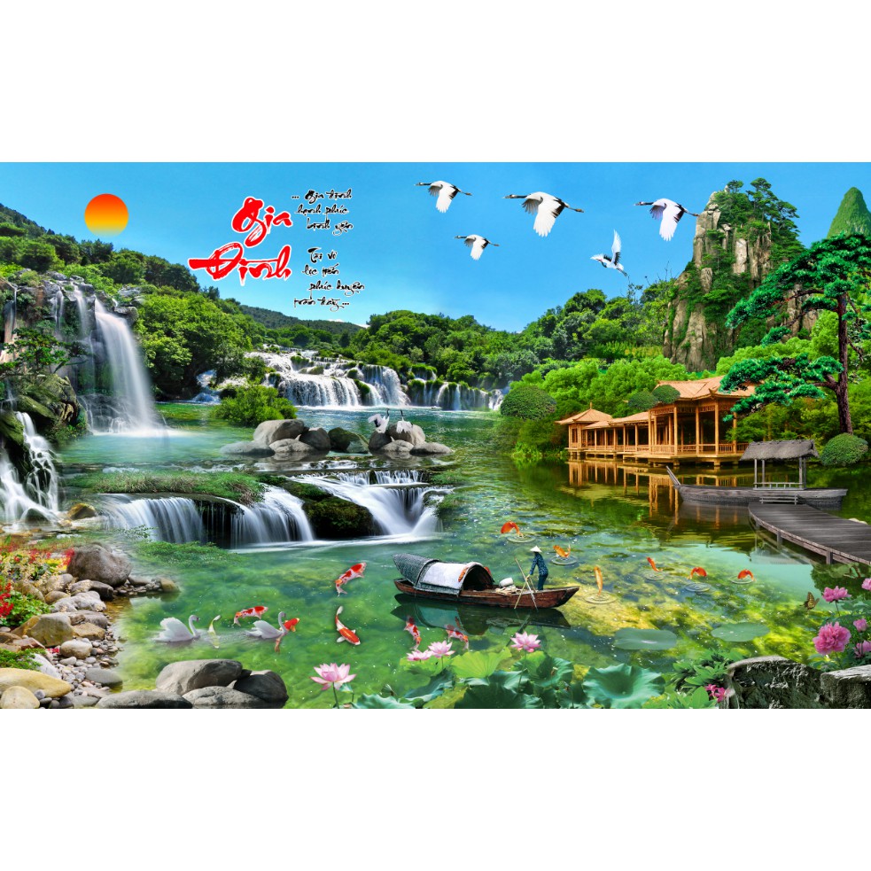 TRANH DÁN TƯỜNG PHONG CẢNH SƠN THỦY