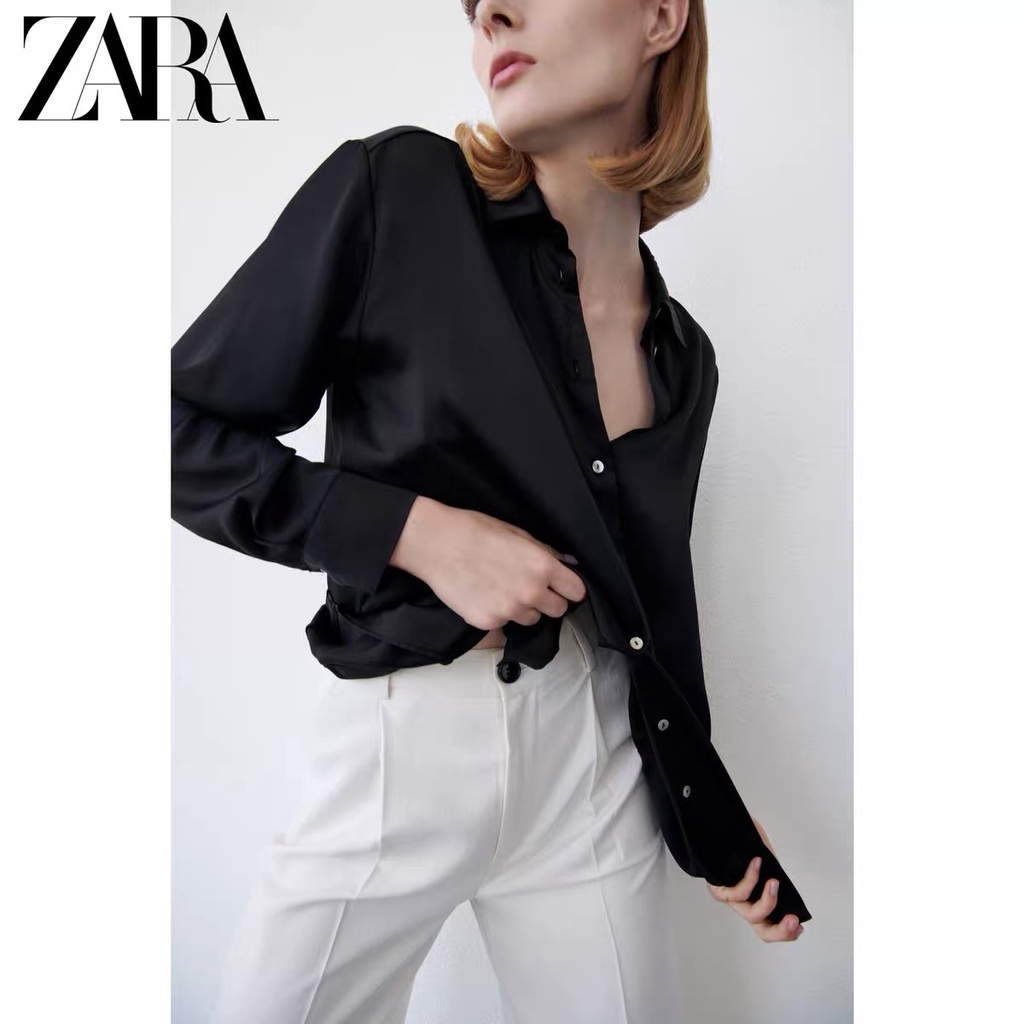 Áo Sơ Mi Lụa satin Nữ ZARA