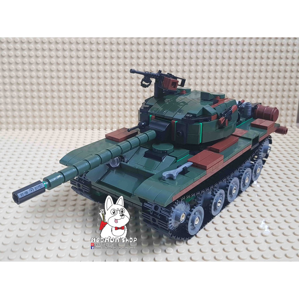 Lego - xe tank T54 Liên xô - hàng thủ công bằng tay do Việt Nam sản xuất