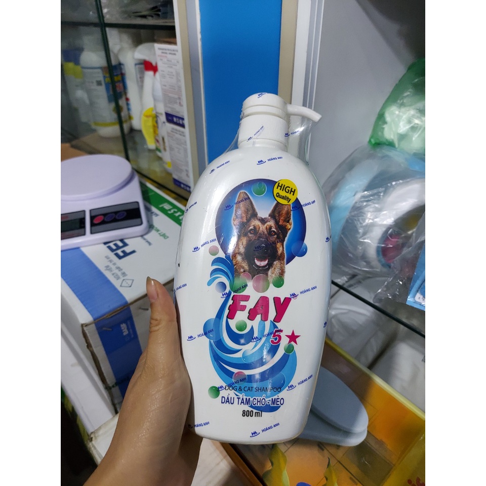 Dầu tắm cho chó, mèo 800ML diệt ve, rận, bọ chét, vệ sinh da lông, làm mượt lông, khử mùi hôi