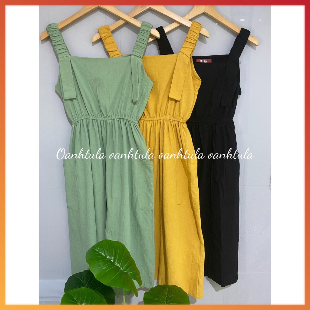 Váy đầm hai dây, đầm váy babydoll 5 màu đi biển đi chơi siêu hot MSP86437 | BigBuy360 - bigbuy360.vn