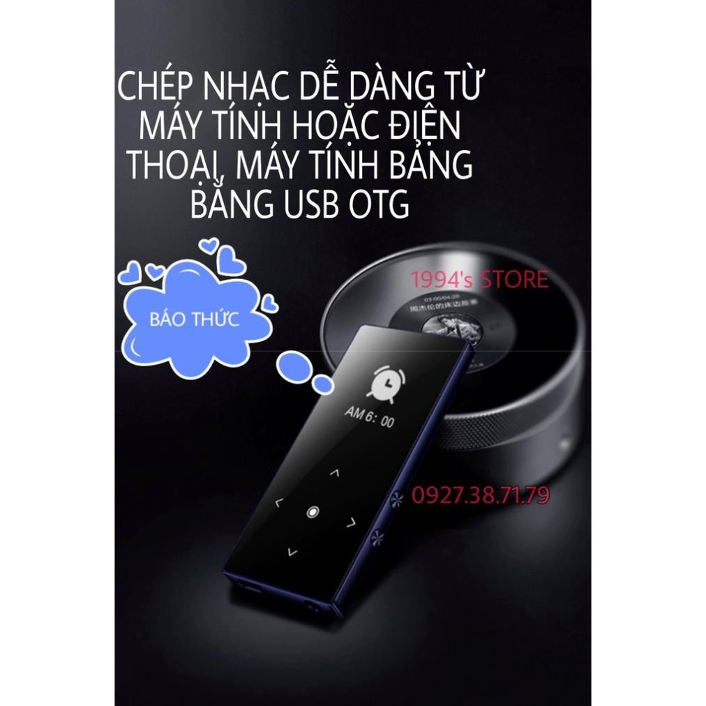 (CÓ SẴN) Máy nghe nhạc Bluetooth 5.0 Benjie K8 8Gb Loa ngoài bản 2020 Tặng kèm Tai nghe và Bộ quà tặng.