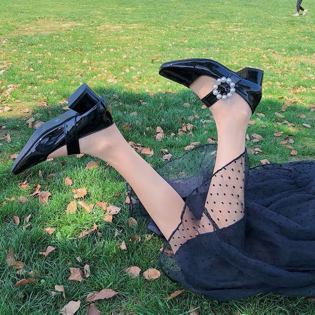 (Hàng có sẵn) Giày nữ mũi vuông, giày nữ công sở sang chảnh ( video + ảnh thật) | BigBuy360 - bigbuy360.vn