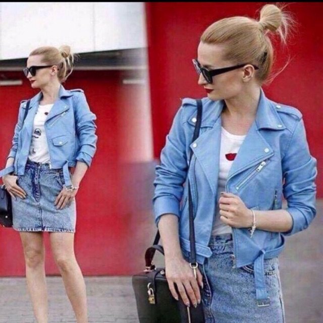 THANH LÝ ÁO KHOÁC DA Z.A.R.A authentic