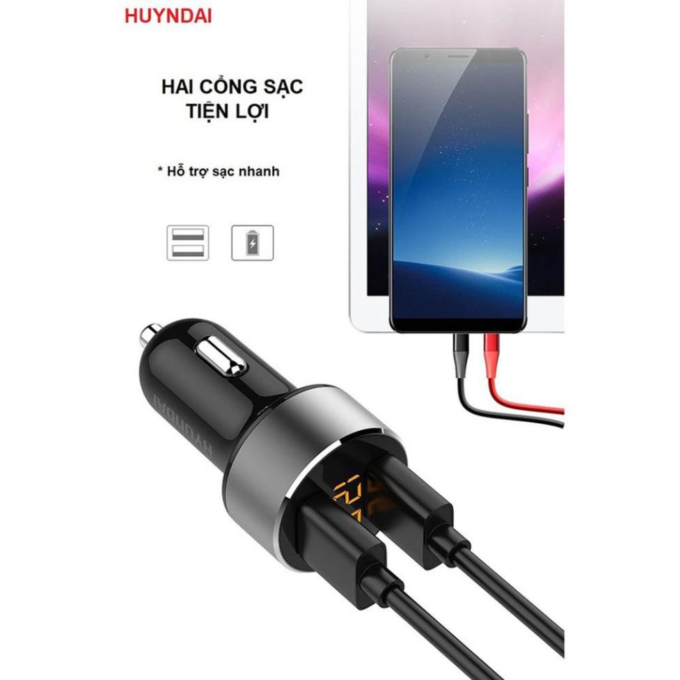 Tẩu sạc nhanh Huydai🚗HÀNG CHÍNH HÃN🚗GHy 36C, tẩu sạc ô tô, xe hơi tích hợp hai cổng | BigBuy360 - bigbuy360.vn