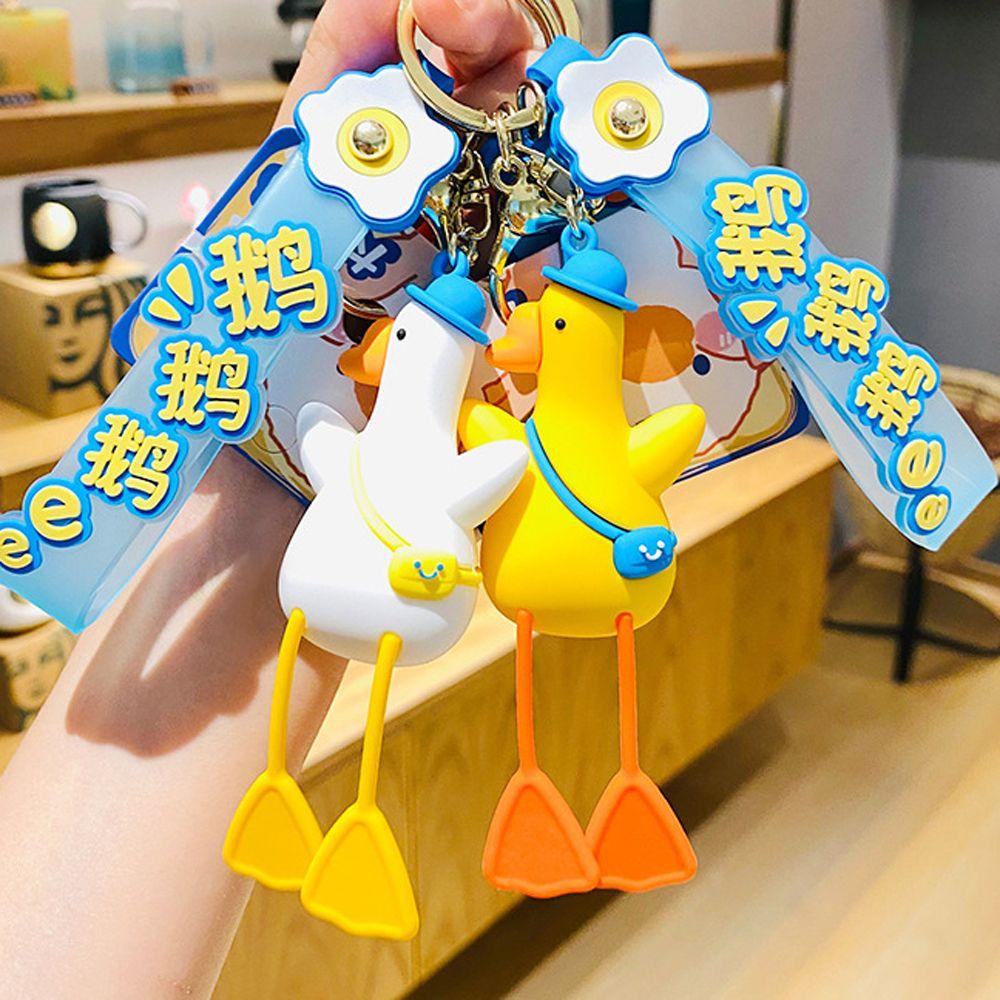 Móc Khóa Hình Ngỗng Trắng Dễ Thương