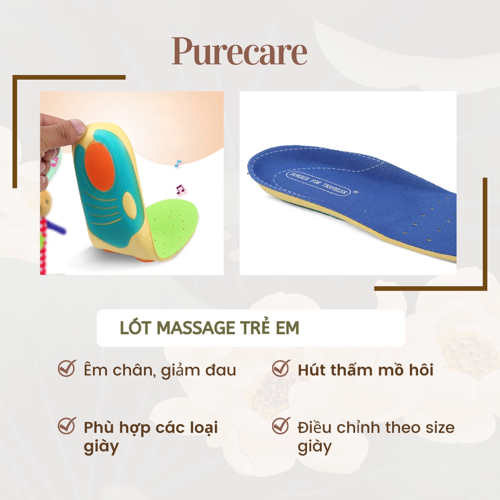LÓT GIÀY TRẺ EM MEMORY FOAM giảm đau chân